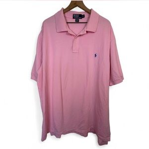 Polo Ralph Lauren 100% Cotton Pink Polo Men’s Size 3XLT Preppy Spring Golf Pony
